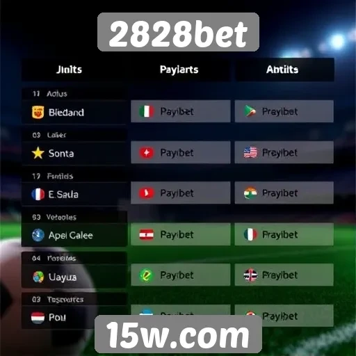 Métodos de pagamento disponíveis na 2828bet